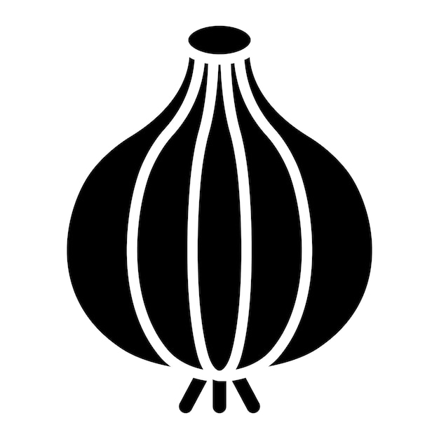 Onion Vector Icon Design Illustration