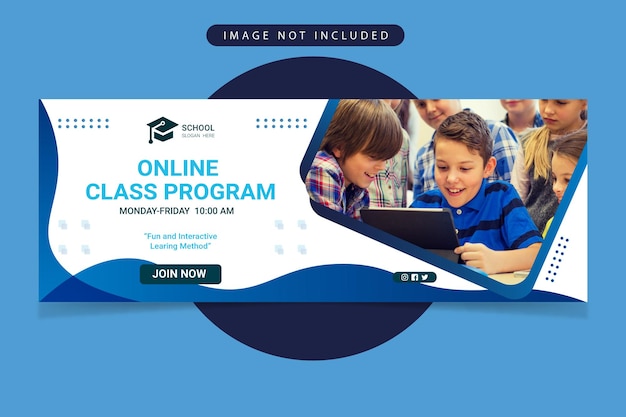 online class banner template