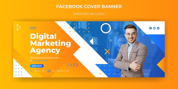 Online Digital marketing Facebook Cover Banner Web Banner Template social media post