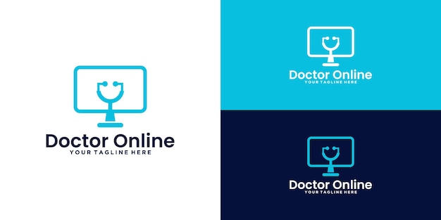 Online doctor logo design inspiration