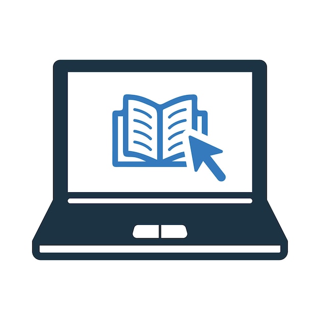 Online education elearning icon Simple editable vector illustration