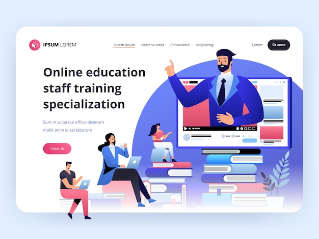 Online education staff training specialization