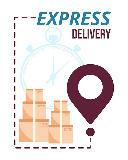 Online express delivery service concept Online order tracking Bike delivery Shipping