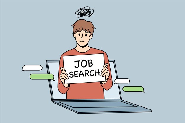 Online job search and recruitment concept