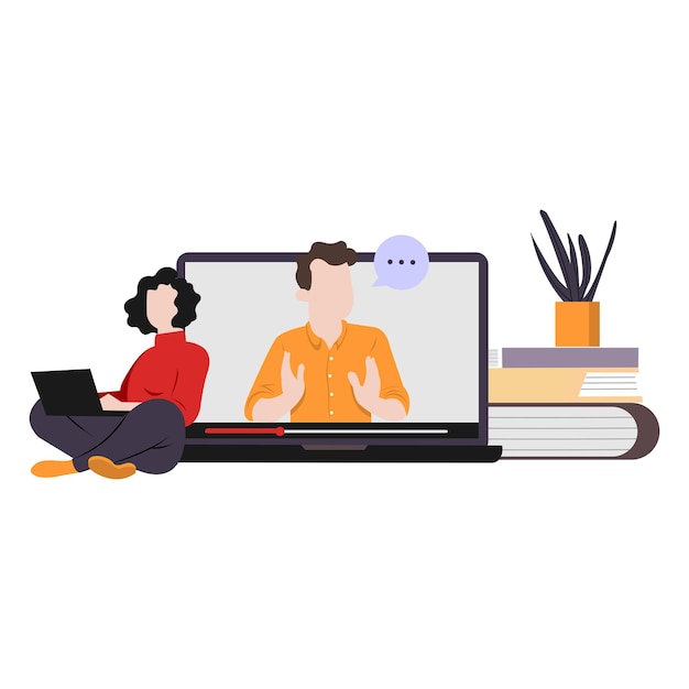 Vector online learning illustration