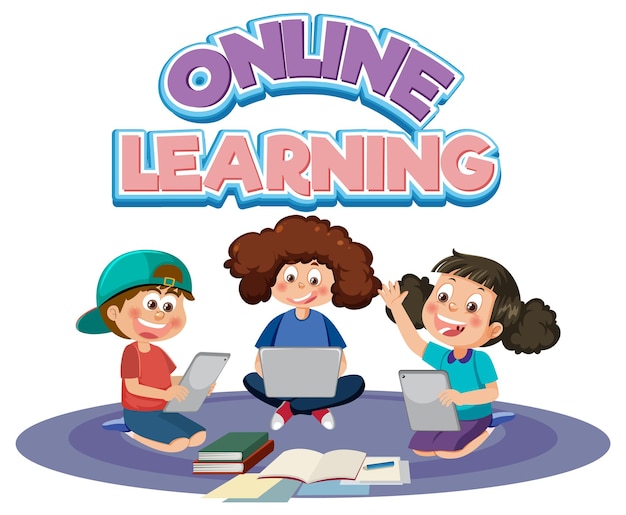 Online learning with children using tablet