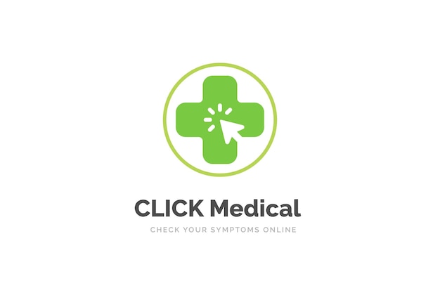 Online medical logo design template. Health and medicine symbol.