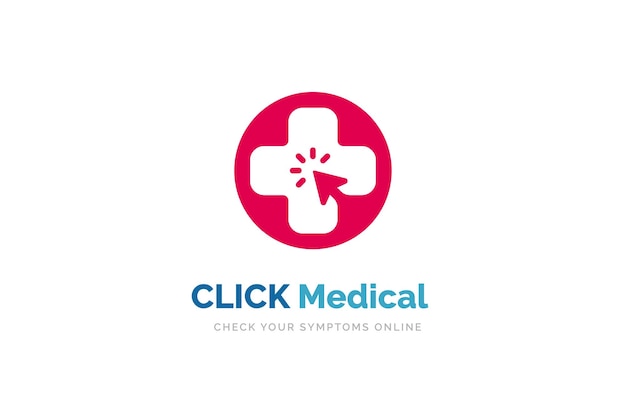 Online medical logo design template. Health and medicine symbol.