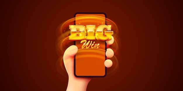 Online mobile casino Winning jackpot Big win