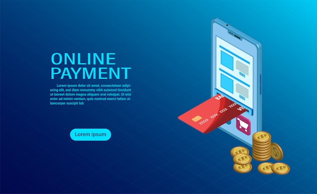 Online payment with mobile. protection of money in cellphone transactions.