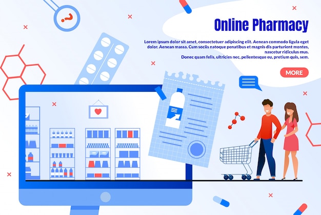 Online Pharmacy Shopping Service  Webpage