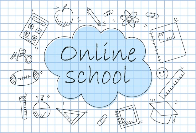 Online school concept