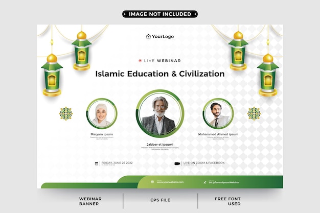 online seminar post template about islamic education and civilization