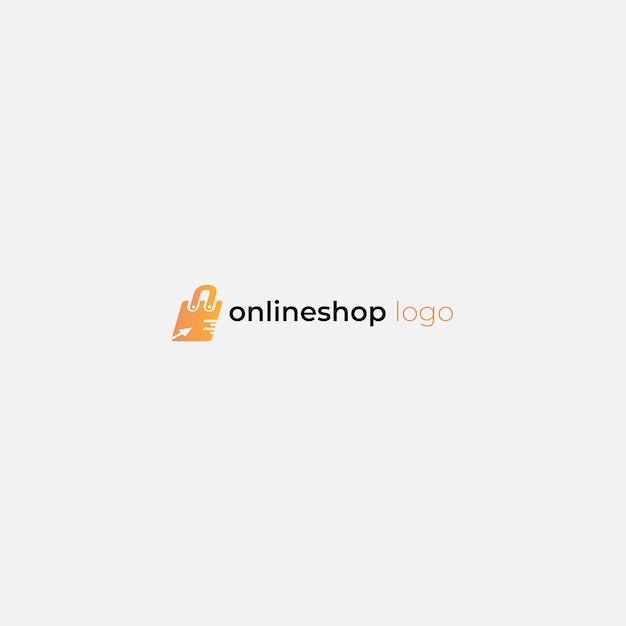 online shop logo design template