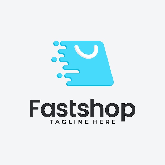 Online shop logo design vector icon. shopping logo design