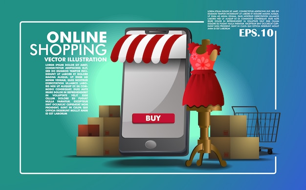 Online shopping application template