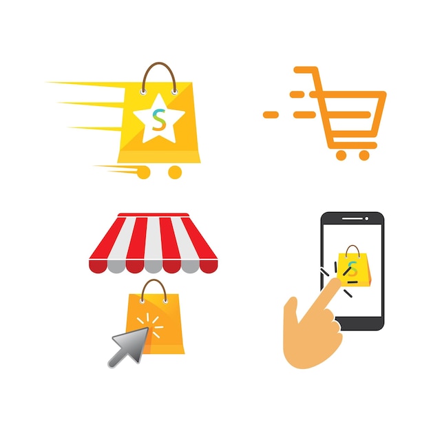 Online shopping concept vector illustration