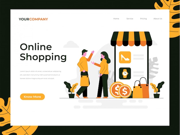 Online Shopping Landing Page