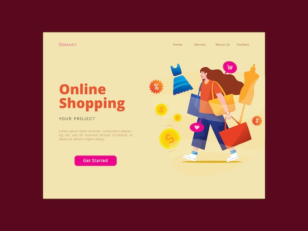 Online Shopping Landing Page