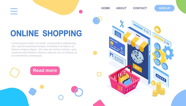 Online shopping , sale concept