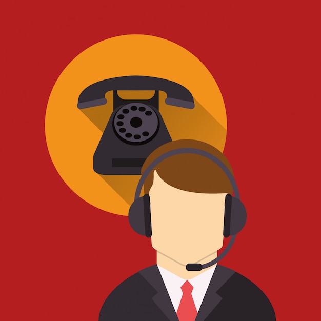 online support or call center related icons image