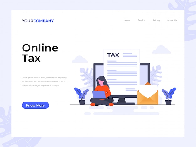 Online Tax Landing Page