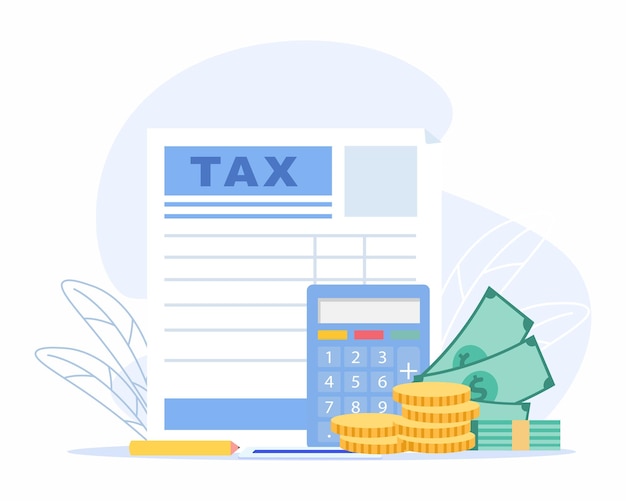 Online tax payment concept of Tax audit consultation analysis of tax payments