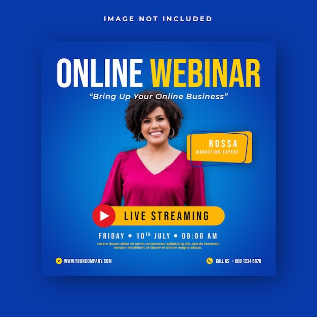 online webinar conference template