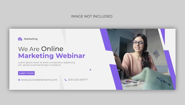 Online Webinar Facebook banner and cover