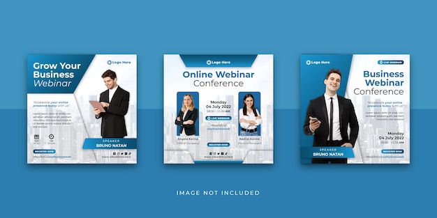 Online Webinar Social Media Instagram Post Template