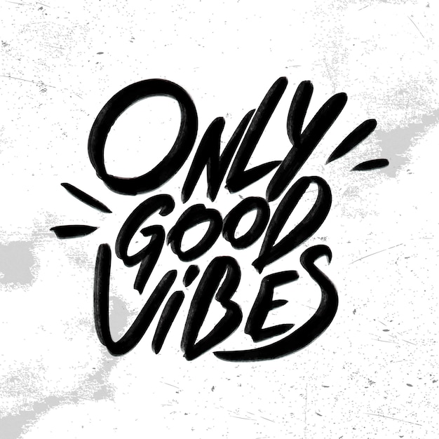 Only Good Vibes retro logo emblem tshirt print