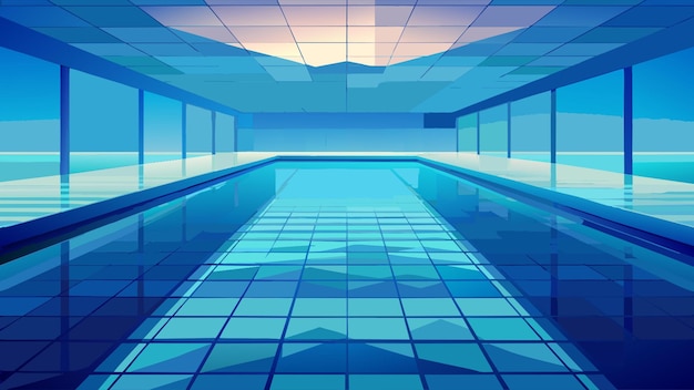 Vector only transparent water from pools floor pattern photo cyan gradient blue vector illustration flat