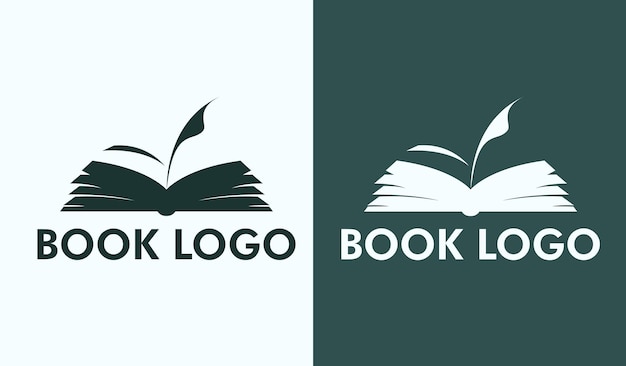 Open Book Education Vector Logo Design Book logo design