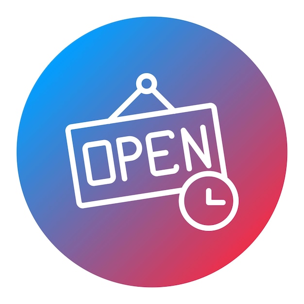 Open Hours icon vector image Can be used for Museum