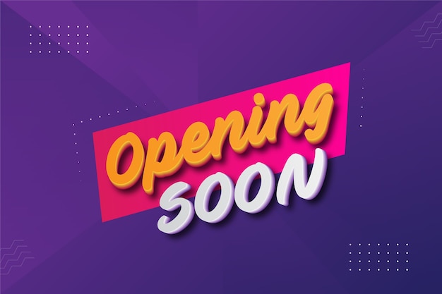 Opening soon design template