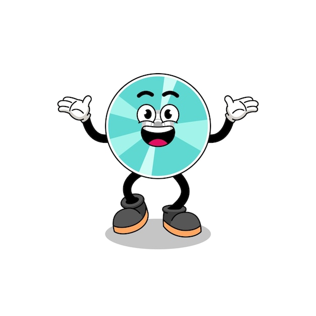 Optical disc cartoon searching with happy gesture