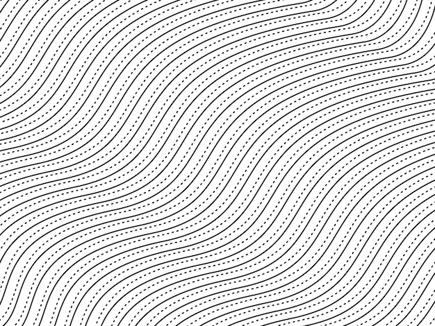 Optical Illusion Created from Artistic Lines Motifs Pattern