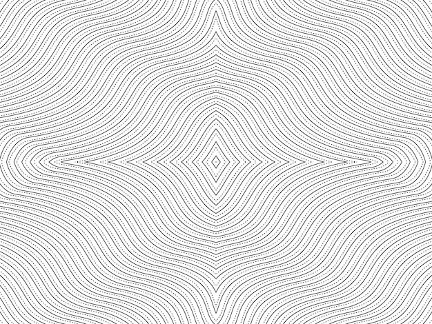 Optical Illusion Created from Artistic Lines Motifs Pattern