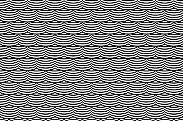 Optical illusion seamless pattern Vector stripped seamless texture duotone Abstract geometric texture