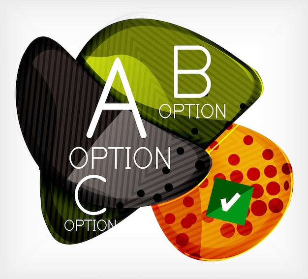 Option infographic presentation layout