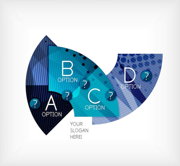 Option infographic presentation layout