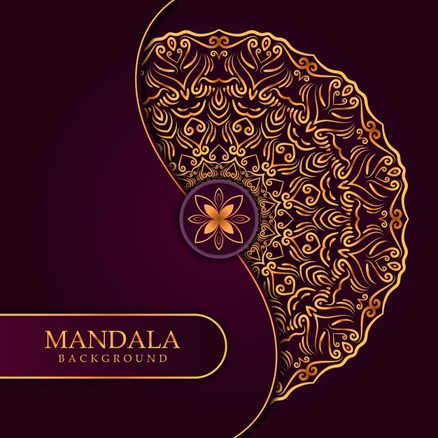 opulent mandala with an arabesque backdrop