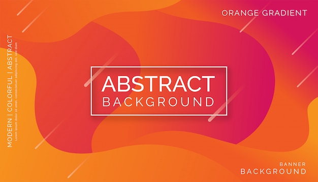 Orange Abstract background, Modern Colorful Dynamic Design