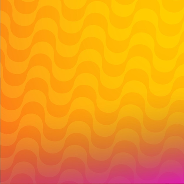 Orange abstract background with waves