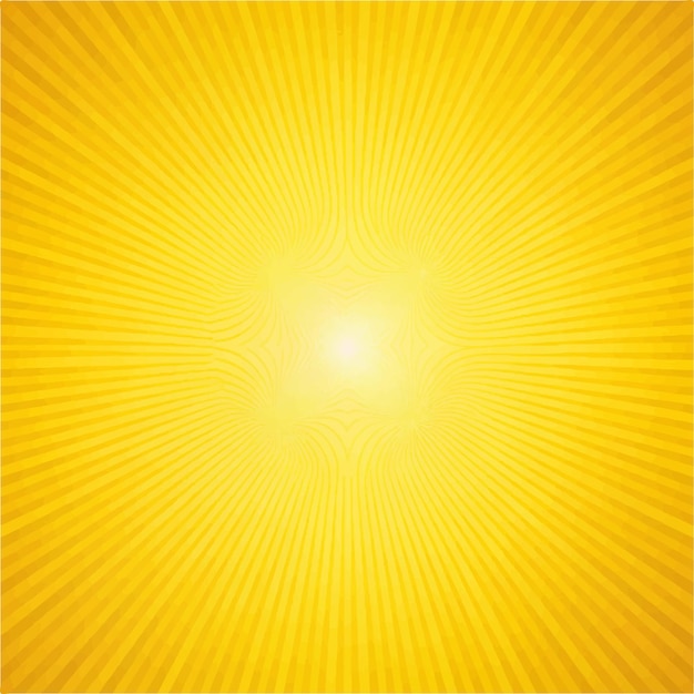 Vector orange background with a sun in the middle