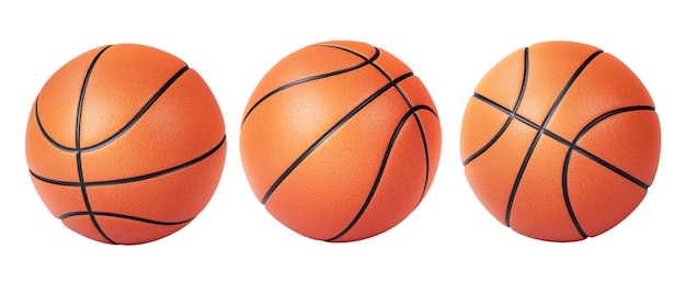 Orange basketball ball transparent background vector