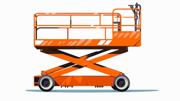 an orange cart with a ladder on it that says  ladder