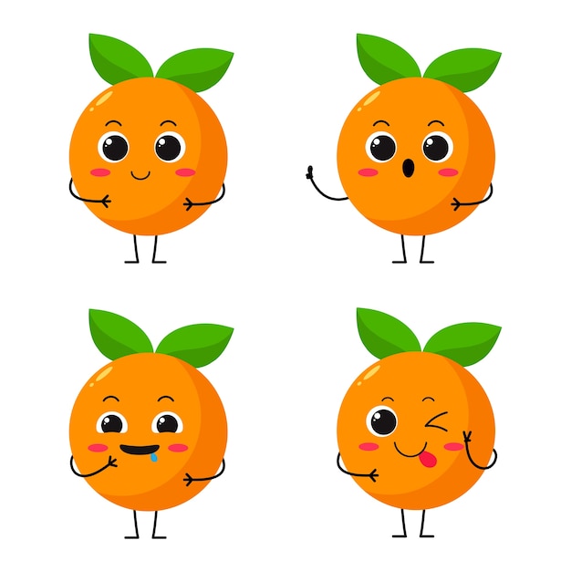 Orange Cute Character