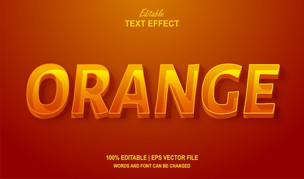 Orange Fruit Editable Text Effect