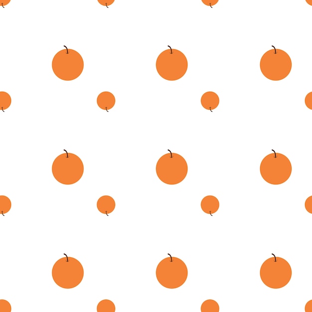 orange fruit pattern vector